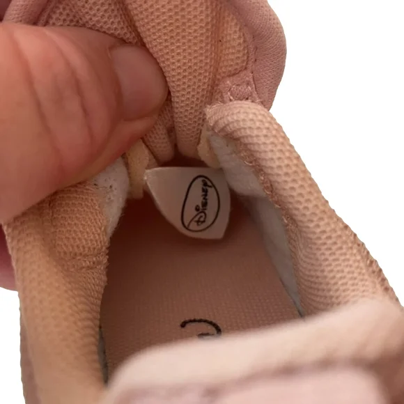 H&M + Disney Minnie Appliquéd Sneakers size 4.5 powder pink - Picture 6 of 8